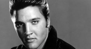 Jane Maxey, Cherokee Nation citizen, and Elvis Presley – 1976 Elvis Presley