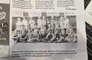 Faces That Belong To Our Community 1929-30 school year at Locust Grove